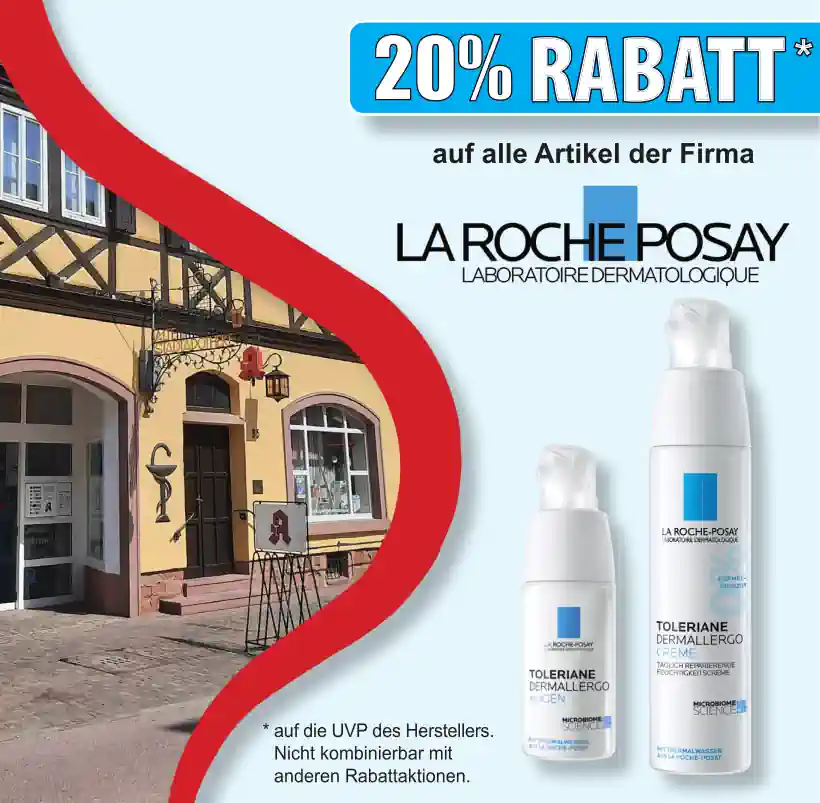 Rabatt-Aktion im April. La Roche-Posay. Poster